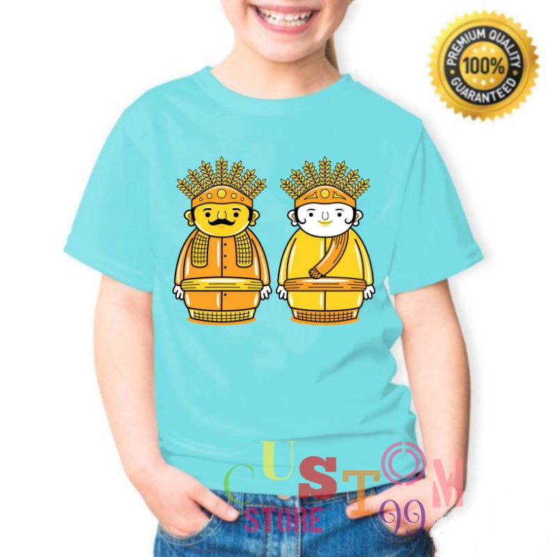 BAJU KAOS ANAK ONDEL ONDEL LUCU TERBARU BAHAN PREMIUM FREE NAMA