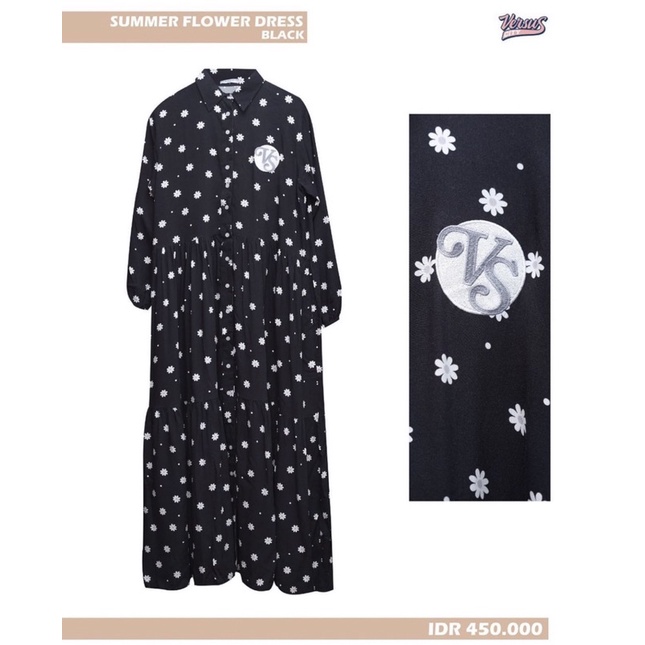Dress muslimah summer flower by versus city