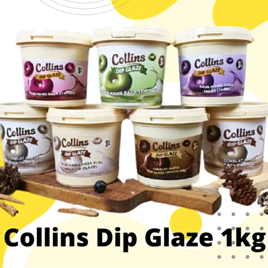 Collins Dip Glaze 1kg Selai Coklat Matcha Tiramisu