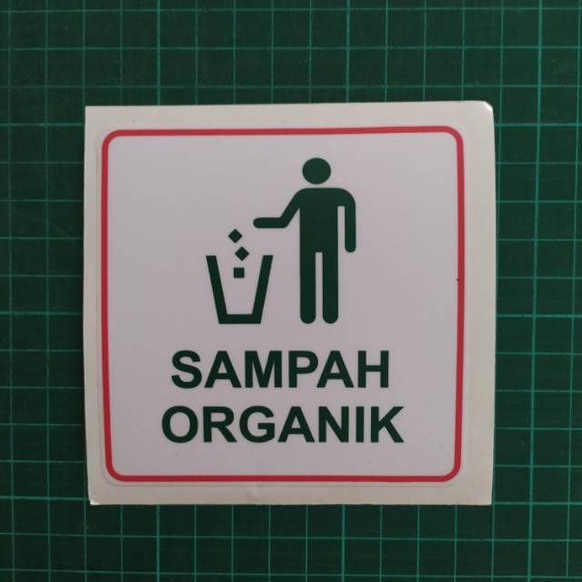 Jual Stiker Tanda Sampah Organik Indonesiashopee Indonesia 3729