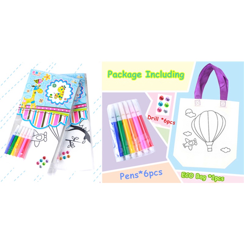 Mainan Anak DIY Coloring Bag Melukis Tas