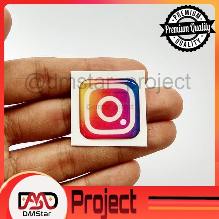 

[DMSTAR] IG ICON Emblem Stiker Resin Aksesoris Casing PC dan laptop READY STOCK