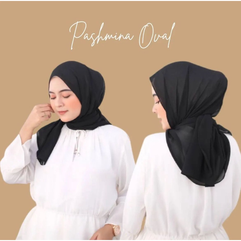 (COD)Pashmina Oval Ceruty Babydoll Premium 180cm