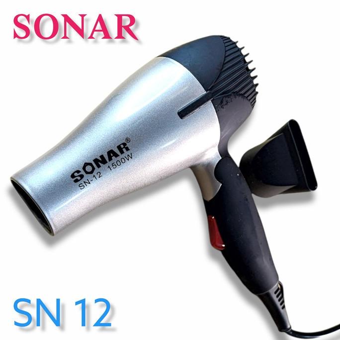 Hairdryer Sonar SN-12 Alat Pengering Rambut foldable Angin Kencang-ORI selalu ada