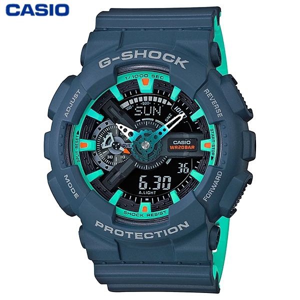 JAM TANGAN PRIA CASIO G-SHOCK GA-110CC-2A ORIGINAL - GSHOCK GA110CC BIRU