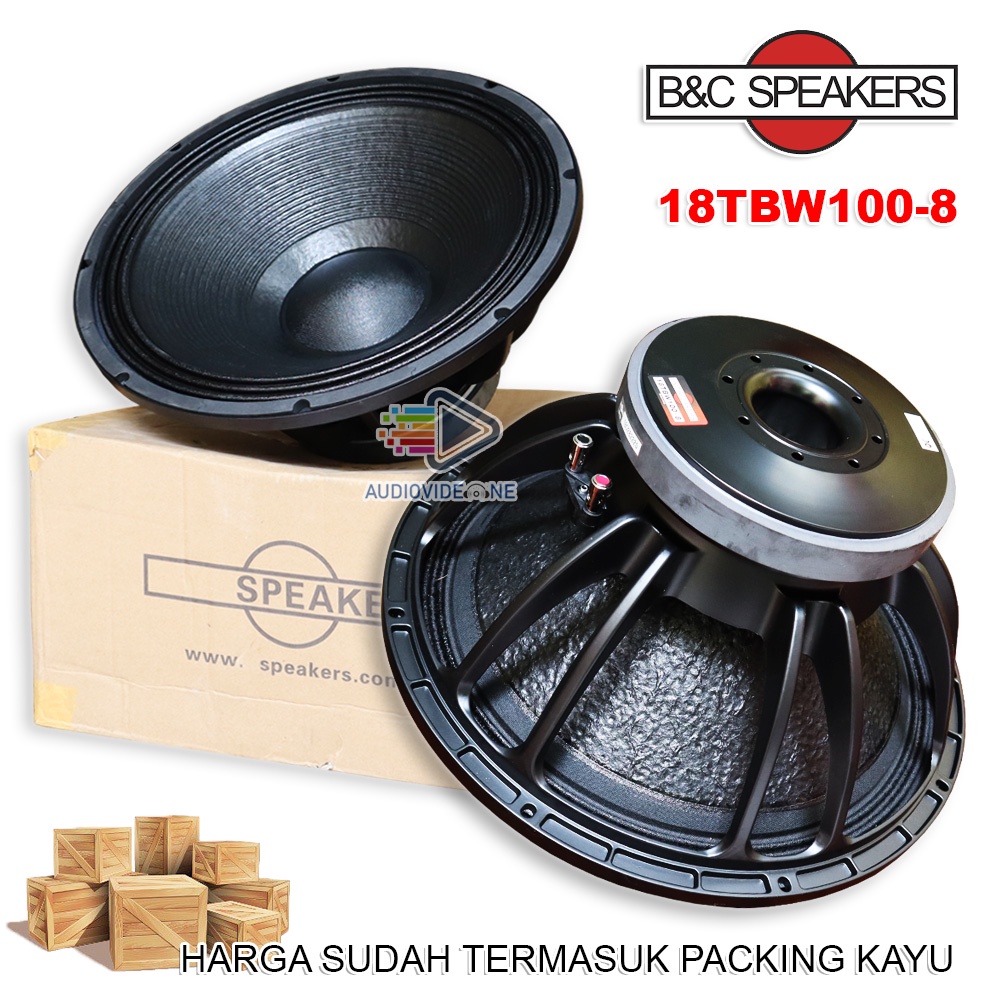 Speaker B&C 18TBW100 Komponen Subwoofer BNC 18 Inch Component Speaker Sound System