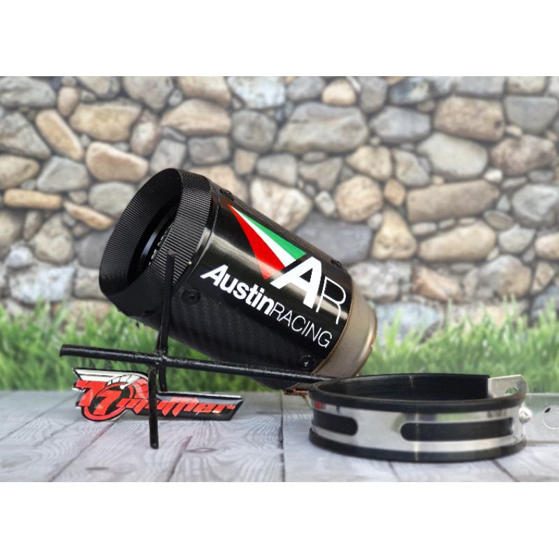 knalpot austin racing carbon for zx25r zx6r zx636 R6 knalpot Ducati kawasaki Z1000 knalpot versys CB