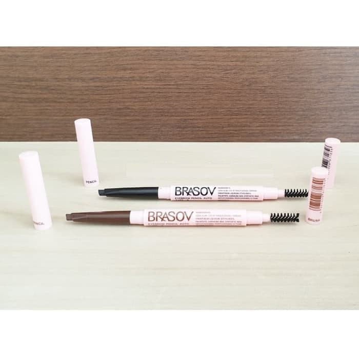 BRASOV EYEBROW PENCIL AUTOMATIC Type B / PENSIL ALIS PUTAR + SIKAT BPOM