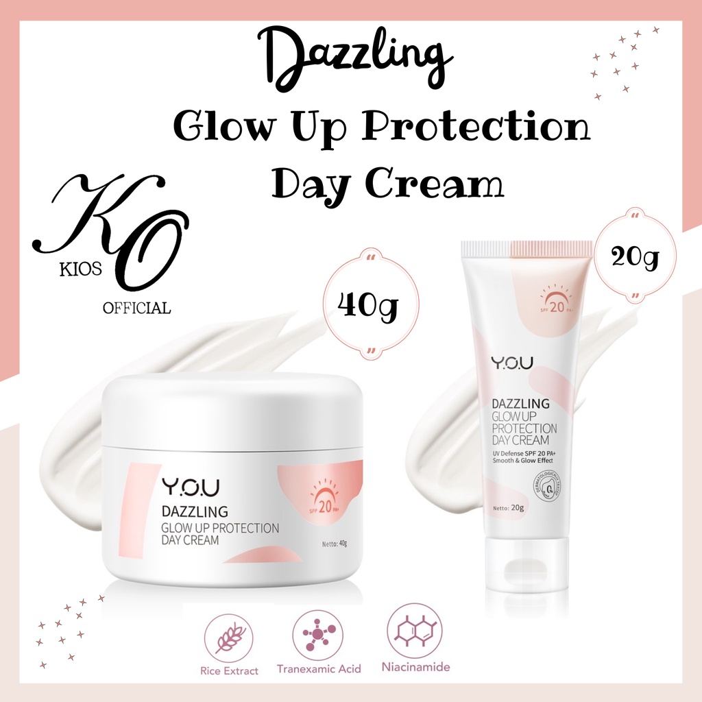 You Dazzling Glow Up Protection Day Cream SPF 20 PA+ / Krim Wajah Siang Hari