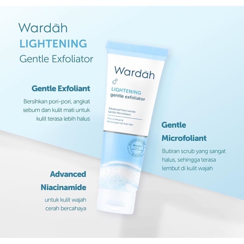 WARDAH LIGHTENING DAY CREAM, NIGHT CREAM, GENTLE EXFOLIATOR, CLEANSING , FACE TONER