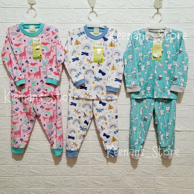 Velvet Junior Piyama Big size girl series flourish over the rainbow size 2 3 4 5 6 7 8 9 10 tahun