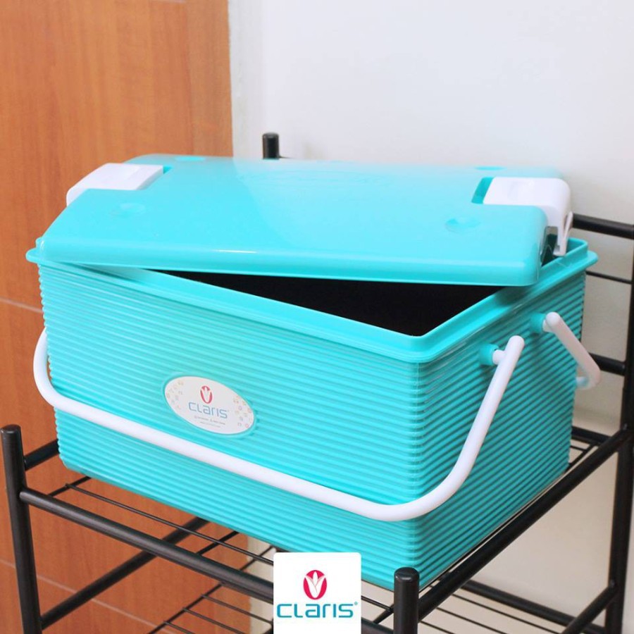 Claris DX 1015 Container Box Kotak Penyimpanan Tutup Handle Plastik Aman Serbaguna Multifungsi