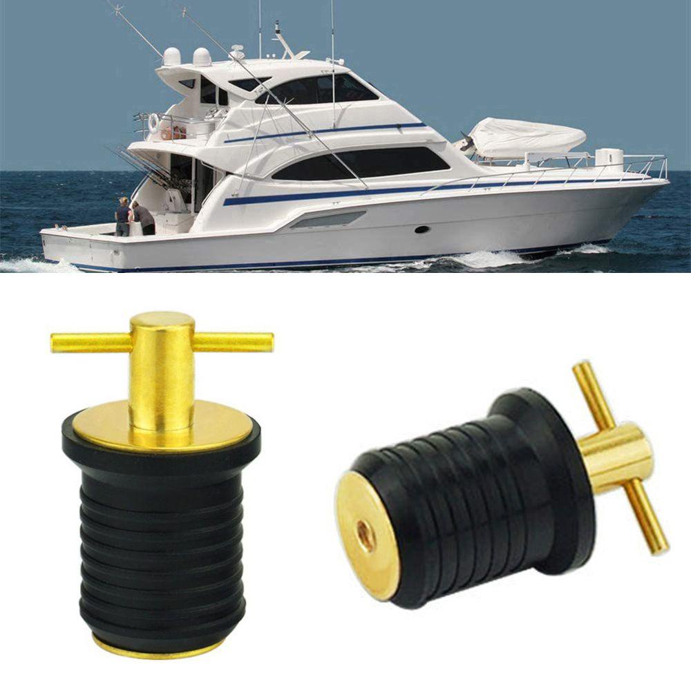 Preva Marine Drain Plug Stopper Olahraga Outdoor 25/32MM Lambung Lambung Drain Plug Twist-in Socket Bung Lubang Sampan T-Handle