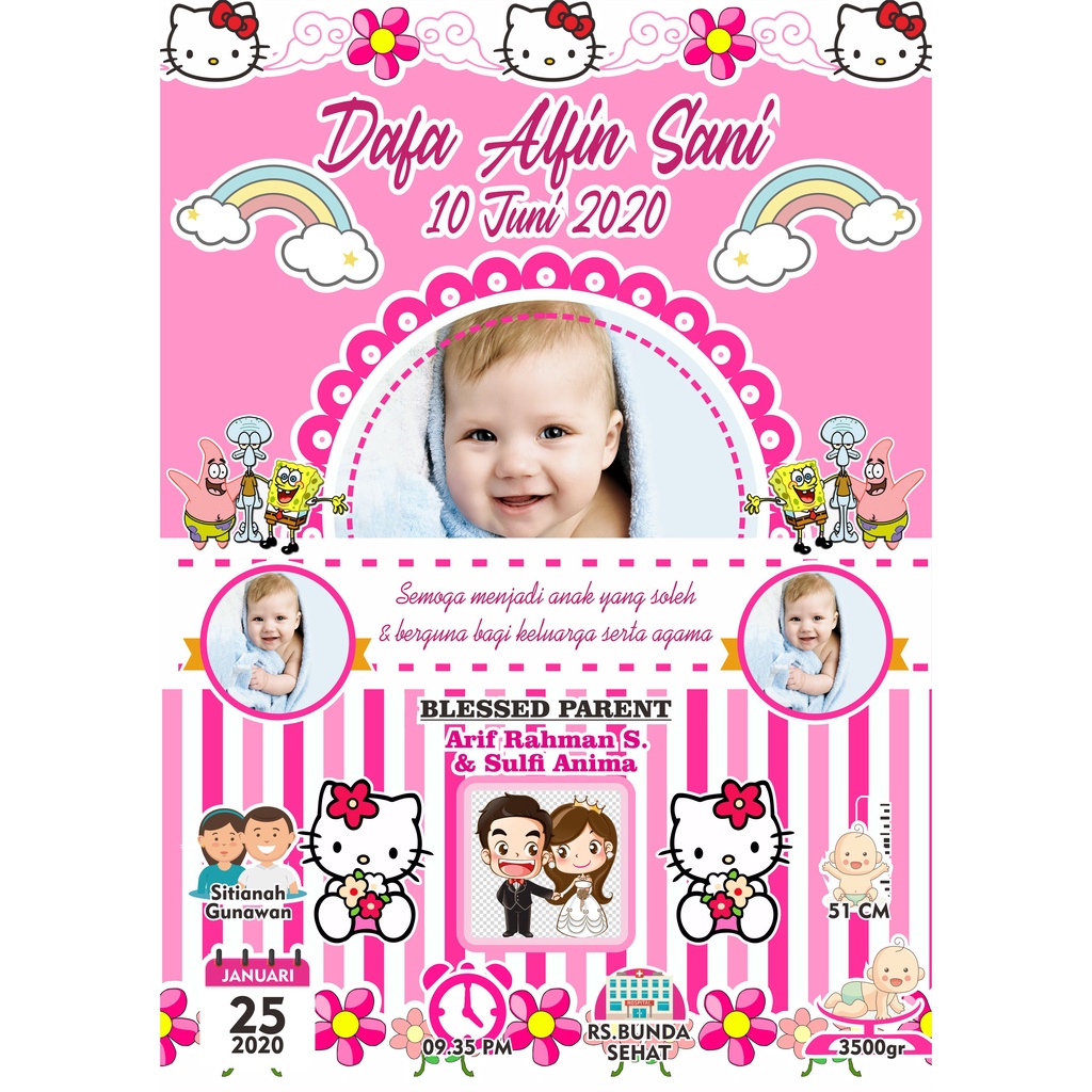 CETAK BIODATA BAYI UKURAN BESAR 17R/12Rs (48x32)cm-43