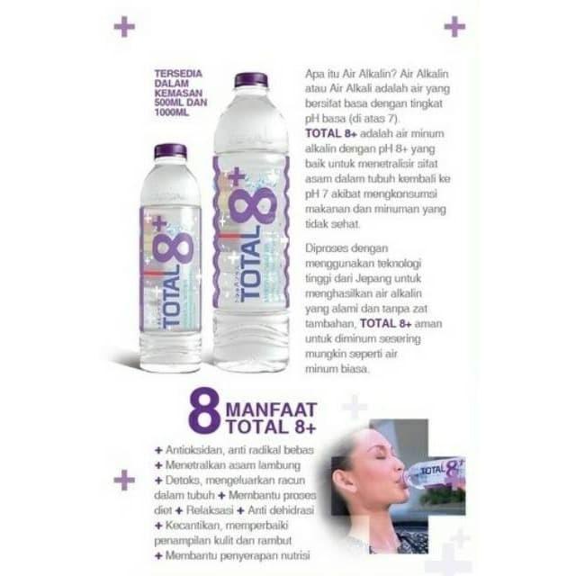 

(Refill) Total 8+ Water Air Minum Galon 19L | Air Alkalin 083
