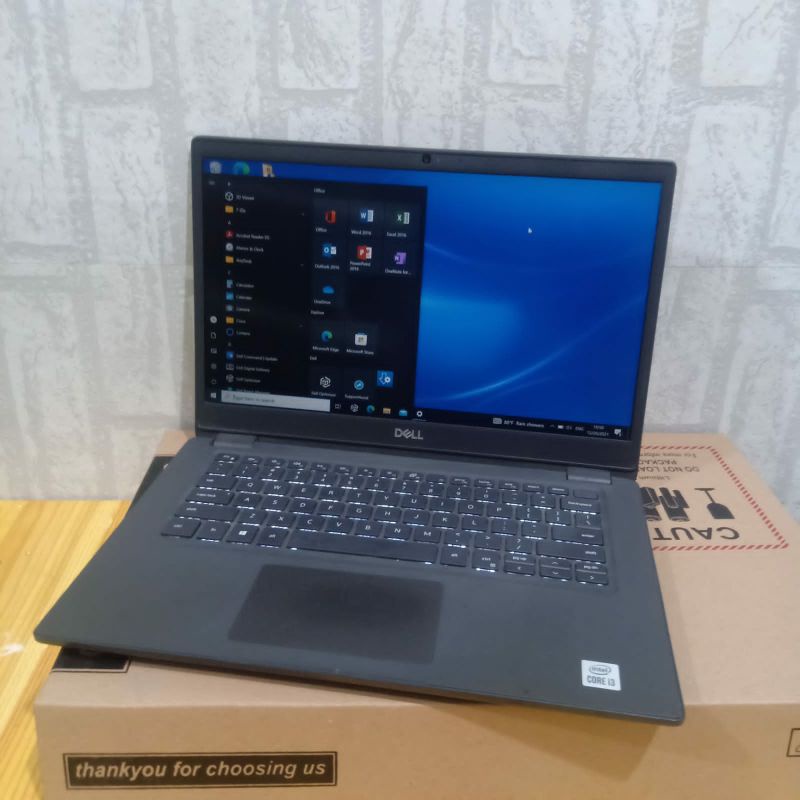 Laptop DELL LATITUDE 3410 Core i3 - 10110U, Gen 10Th Ram 8Gb SSD 256Gb FHD Keyboard backlight Body Super slim mulus like new