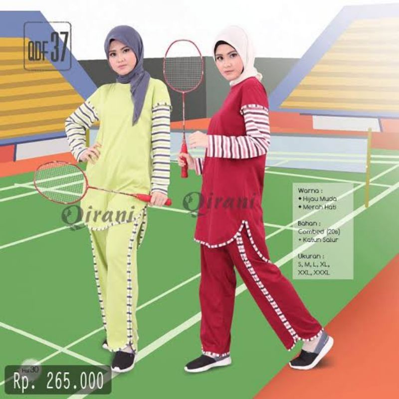 BAJU SET OLAHRAGA BY QIRANI MODEL QDF37