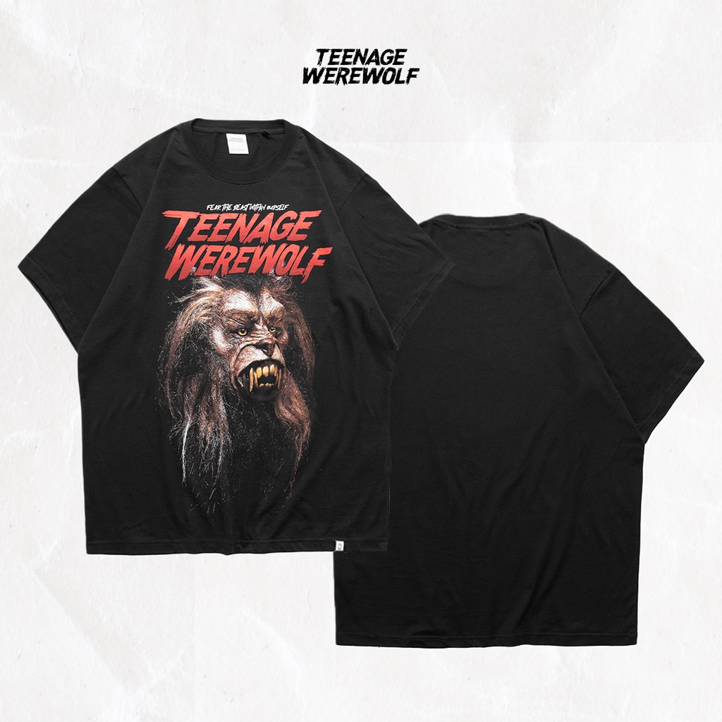 Teenage Werewolf Tshirt Kaos Lengan Pendek Signature Black