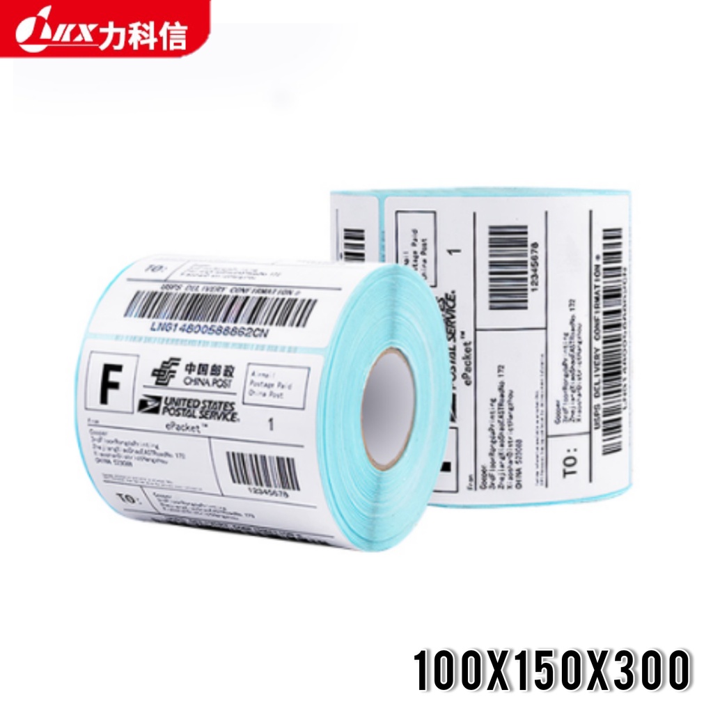 Kertas Resi Label Thermal Barcode Roll A6 100x150mm isi 500 Pcs