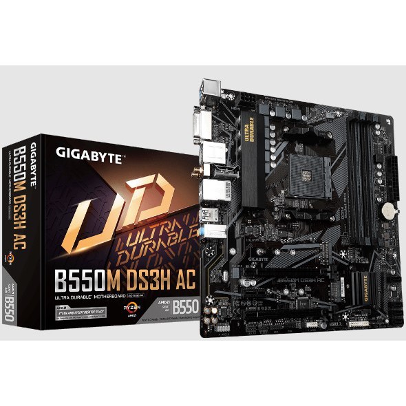 Gigabyte B550M DS3H AMD Ryzen AM4 B550 Micro ATX