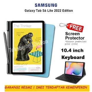 Samsung Galaxy Tab S6 Lite 10.4/128GB ROM 4GB RAM S-Pen Tablet Stylus Keyboard 64 128 GB LTE Garansi Resmi SEIN 10 Inch Android 12 Snapdragon 720G P619 2022 Wifi+Cellular 4G USB Type-C Fast charging Original