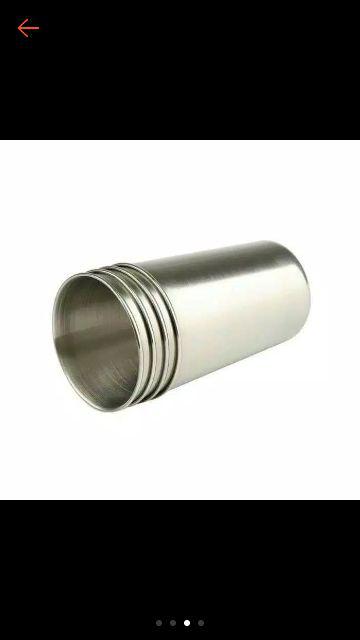 Gelas Cangkir Camping Chanodug Isi 4 Pcs Stainless Kecil Mini Ukuran Medium