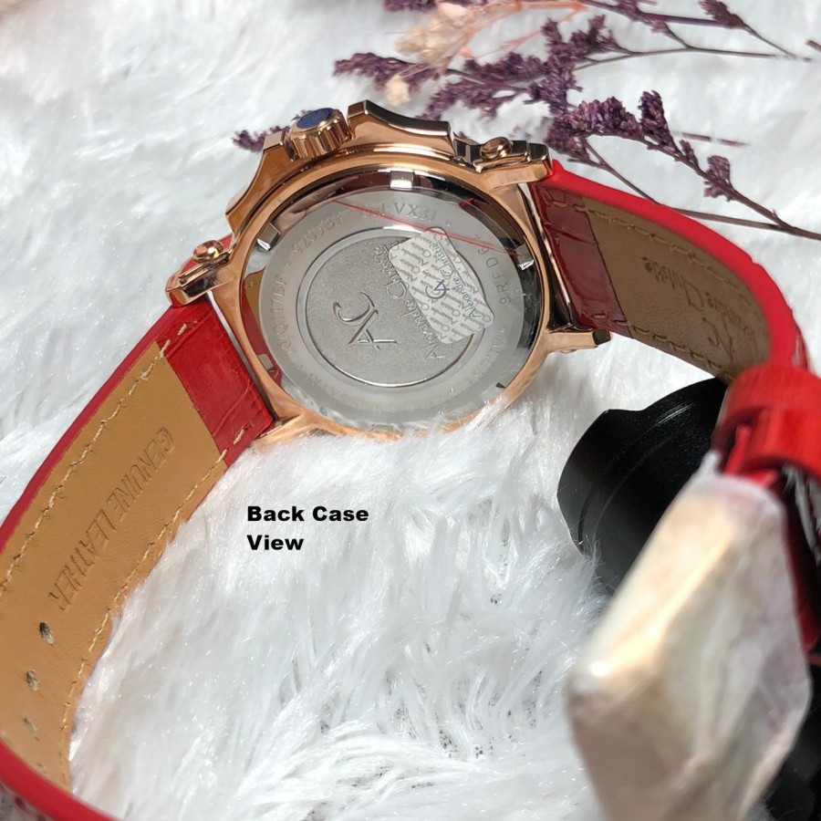 ORIGINAL Jam Tangan Wanita Alexandre Christie Collection AC 9205 / AC9205 / 9205 Leather