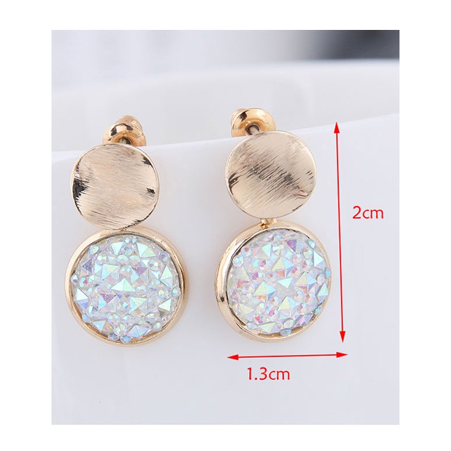 LRC Anting Tusuk Fashion Diamond Stud Earrings A5768X