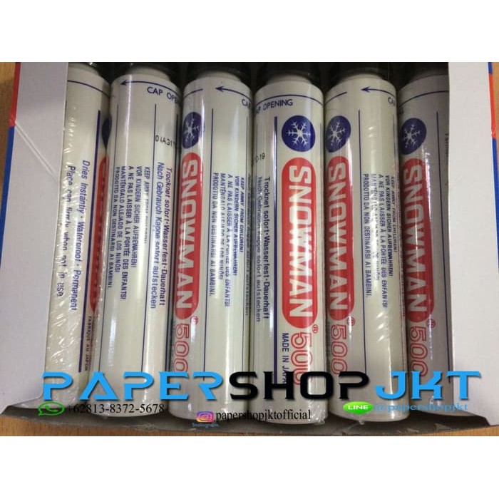 

Unik GROSIR Spidol Permanent Marker Jumbo 500 Snowman Hitam Murah