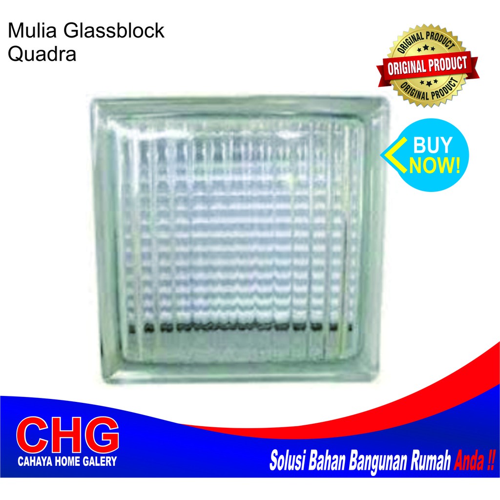 Jual GLASS BLOCK MULIA QUADRA GLASSBOX MULIA KHUSUS GOSEND GOJEK