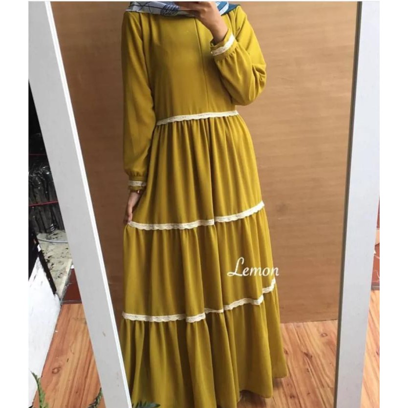 GAMIS TERBARU / HIFZA DRESS / DRESS MUSLIM / PAKAIAN MUSLIM TERBARU