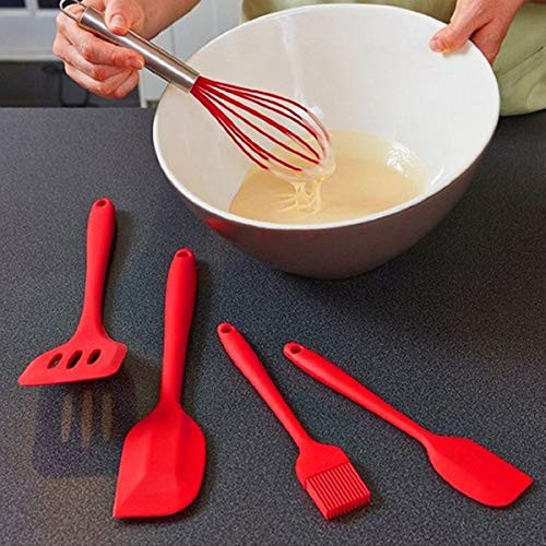 Homekitable Spatula Sutil 10 Pcs Silicone Stainless-7
