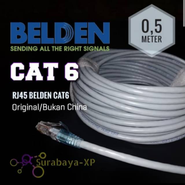 Kabel LAN Belden CAT6 50CM 0.5 Meter UTP CAT 6