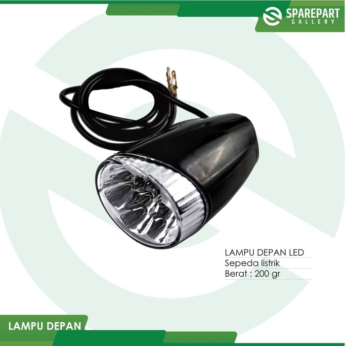 sparepart lampu depan sepeda listrik mr.jackie 01