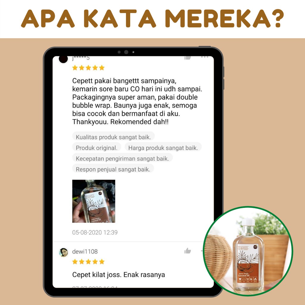 VCO Virgin Coconut Oil Minyak Kelapa Asli Murni Untuk Diminum Kesehatan