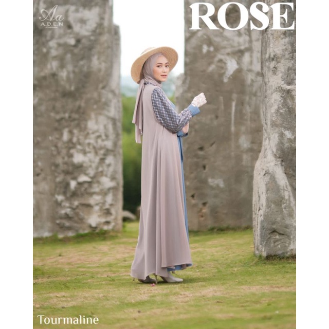 ROSE SERIES ( DRESS,  OUTER, PASMINA) TERBARU ORI ADEN HIJAB