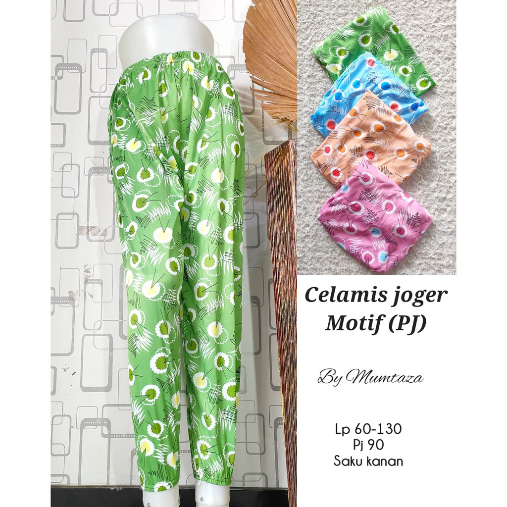 Celamis Joger Motif Panjang, Celamis Panjang Motif, Celana Dalaman Panjang Motif.