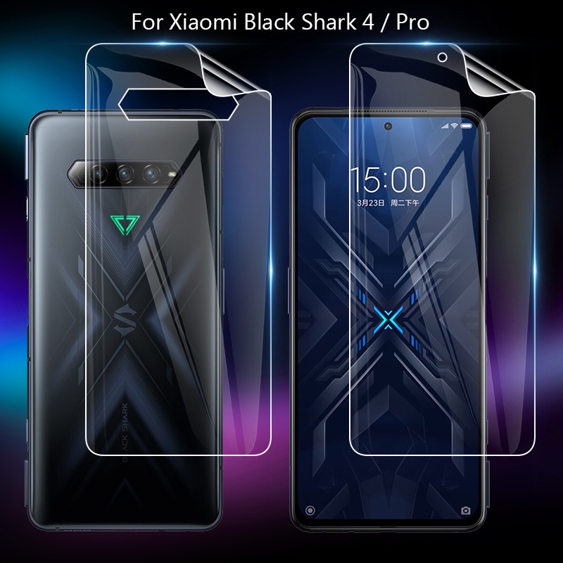 PWY CLEAR HYDROGEL anti gores XIAOMI BLACK SHARK 4 / 4 PRO / BLACK SHARK 3 / 3 PRO / BLACK SHARK 2 / 2 PRO / BLACK SHARK HELO DEPAN BELAKANG KAMERA