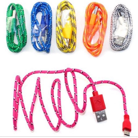 Kabel Data tali sepatu 1m gepeng / Kabel Data Tali Sepatu 3 M Gepeng MICRO USB