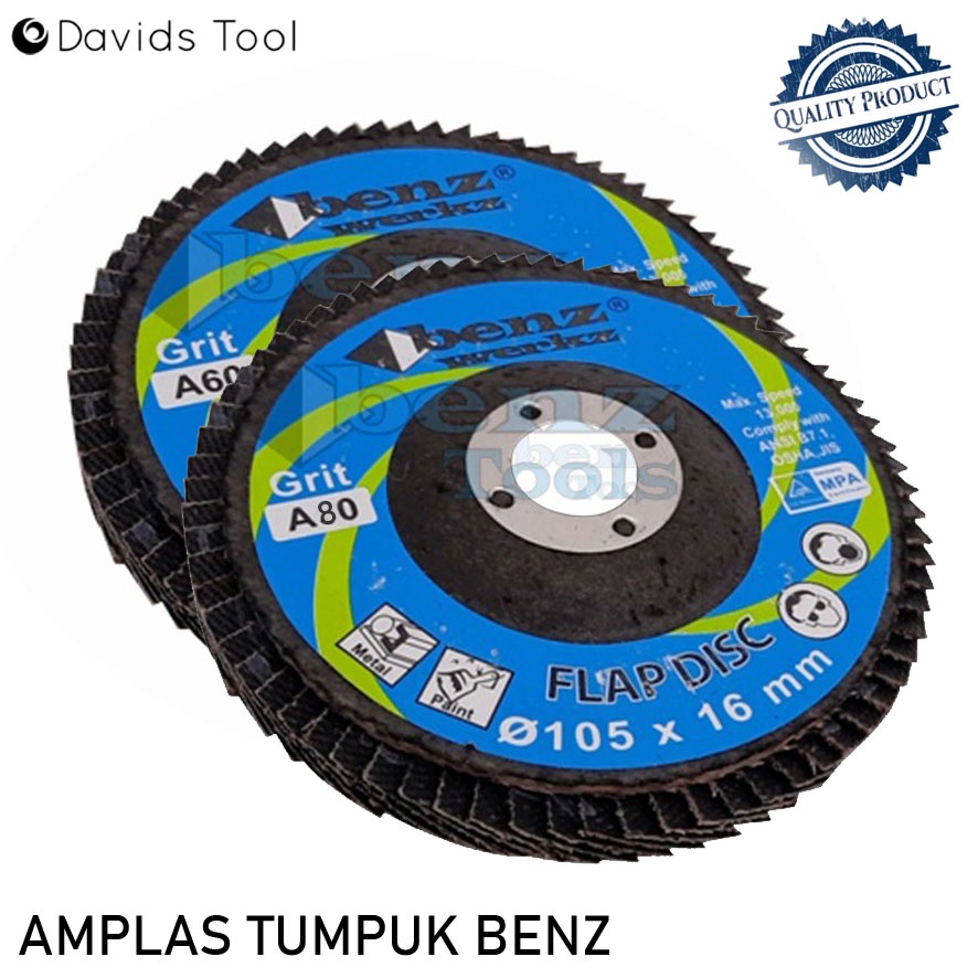 Flap Disc Amplas Gerinda Grinda Tumpuk Benz