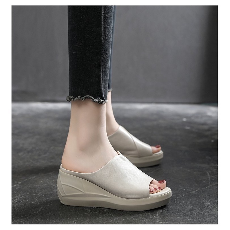 SN15 Sandal wedges wanita