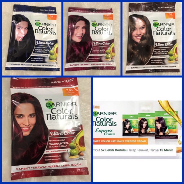 GARNIER COLOR NATURALS/ULTRA COLOR SACHET 2x20 Gr & 2x30 gr Shopee