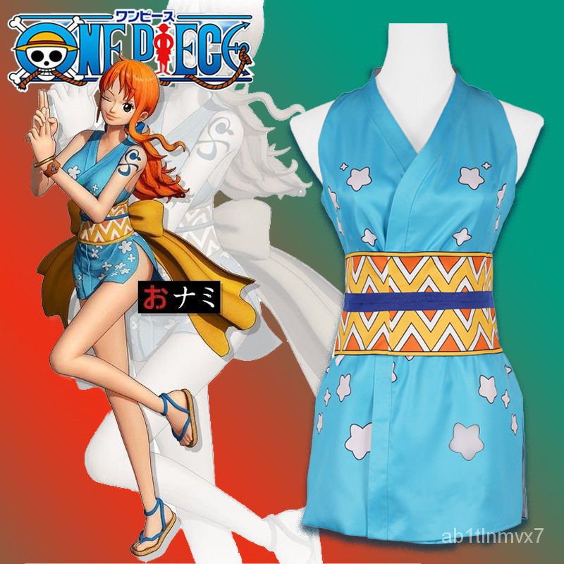 Jual One Piece Wano Country Nami Cosplay Costume Wanokuni Style Nami Dress Outfit Halloween