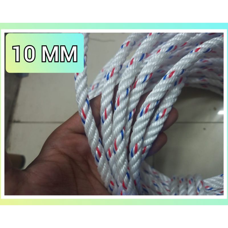 TALI TAMBANG PLASTIK 10 MM 50 METER / TALI TAMBANG KILOAN / TALI TAMBANG SERBAGUNA