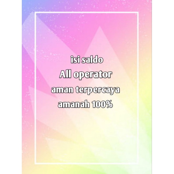 Isi saldo & pulsa All operator