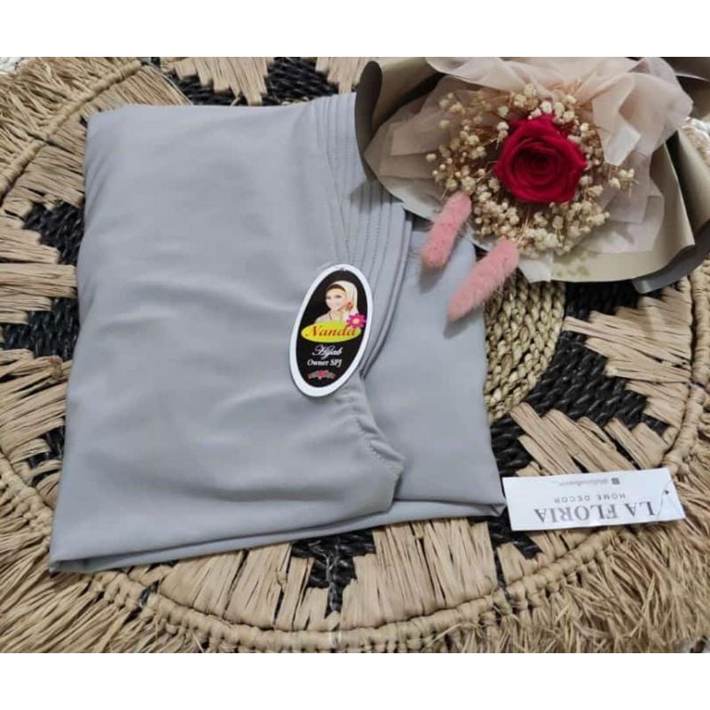 Hijab Jilbab Instan Bergo Syari Jersy Super Jersi korea Import Polos Hamidah-3