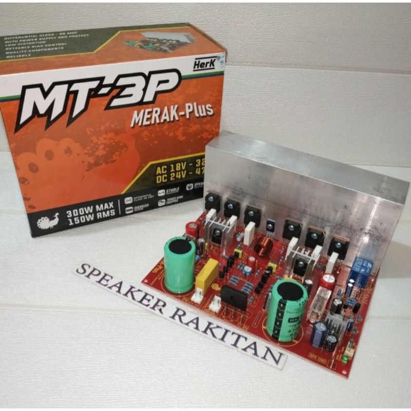 Kit Power Amplifier Mono 300Watt + Protect Herk MT-3P MERAK Plus