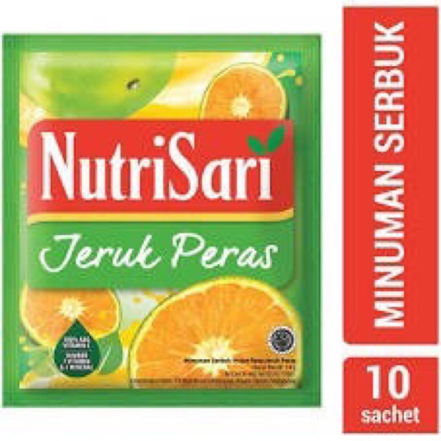 

Nutrisari Jeruk Peras 1 Renteng Isi 10 pcs @ 14 gr