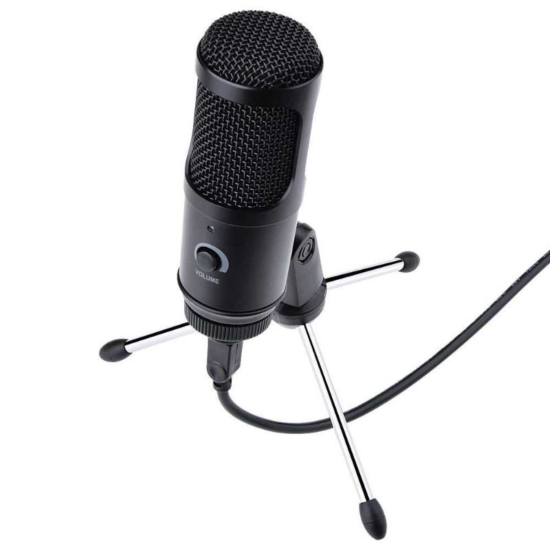 Microphone Condenser USB Mikrofon Studio with Stand UD-800