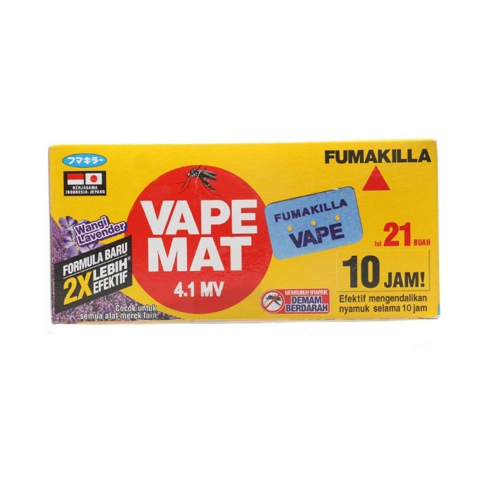 Vape Anti Nyamuk Mat Refill | Fumakilla Vape Anti Nyamuk Mat 21 Pcs